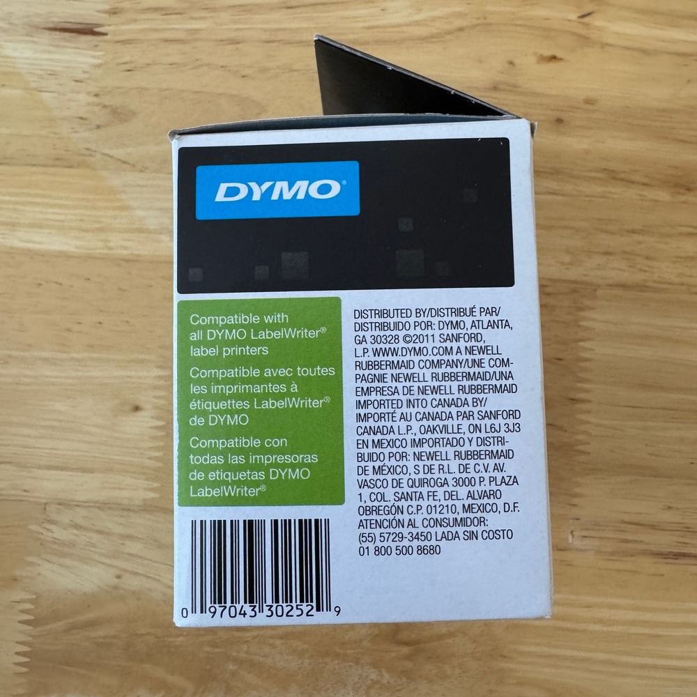 DYMO 30252 White LW Address Labels 1 1/8 x 3 1/2 350 Labels ONE ROLL - Picture 3 of 9